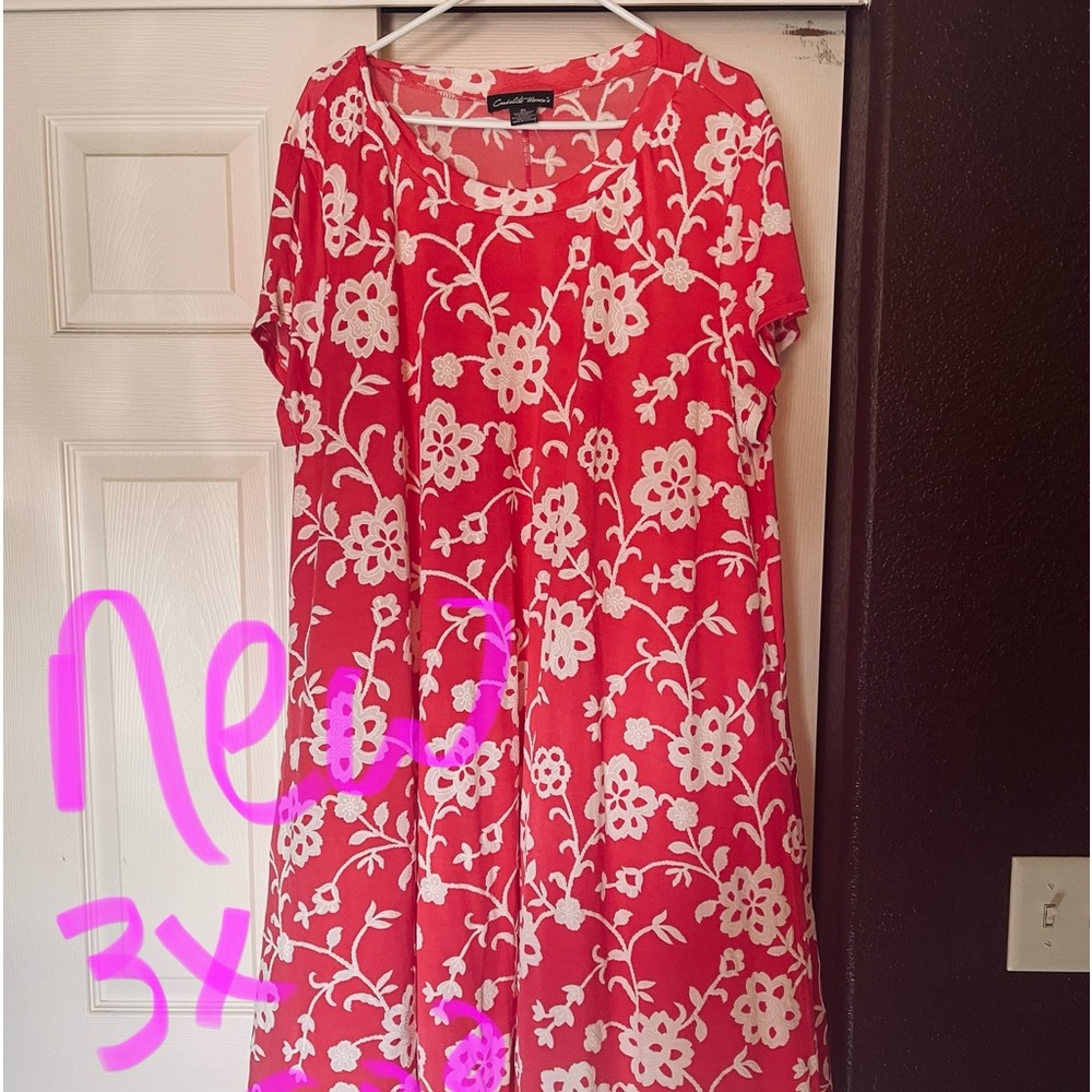 New with tags with with raised print dress